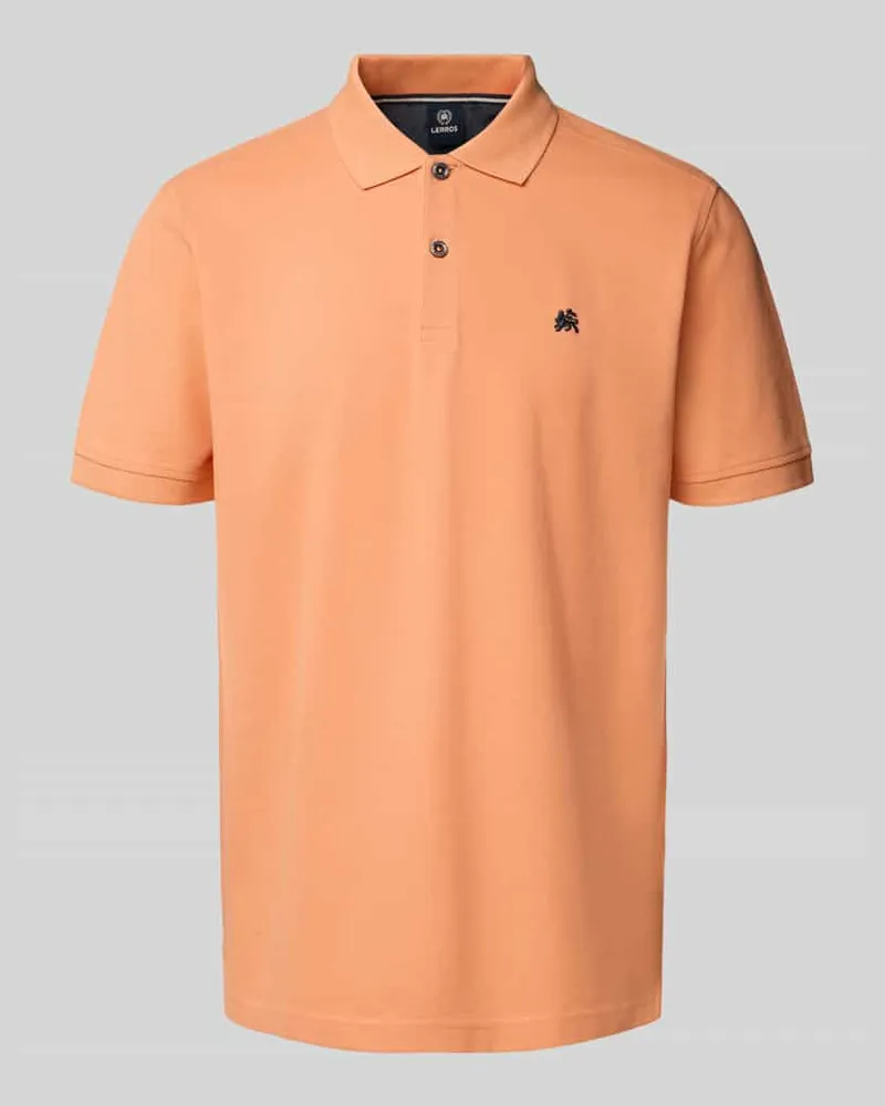 Lerros Poloshirt mit Label-Stitching 