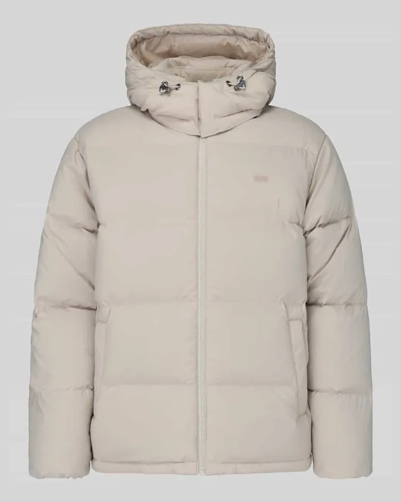 Levi's Regular Fit Steppjacke mit abnehmbarer Kapuze Beige