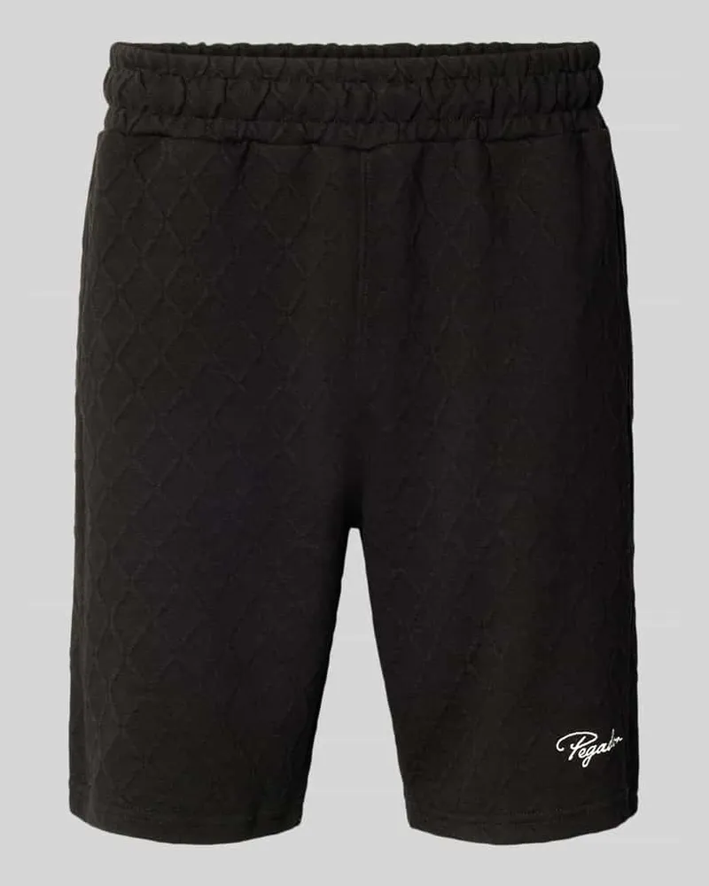 PEGADOR Sweatshorts mit Strukturmuster Modell 'Jovren 