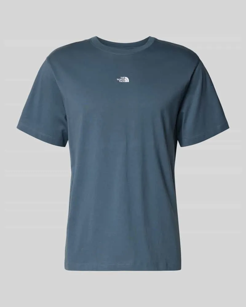 The North Face T-Shirt mit Logo-Stitching Rauchblau