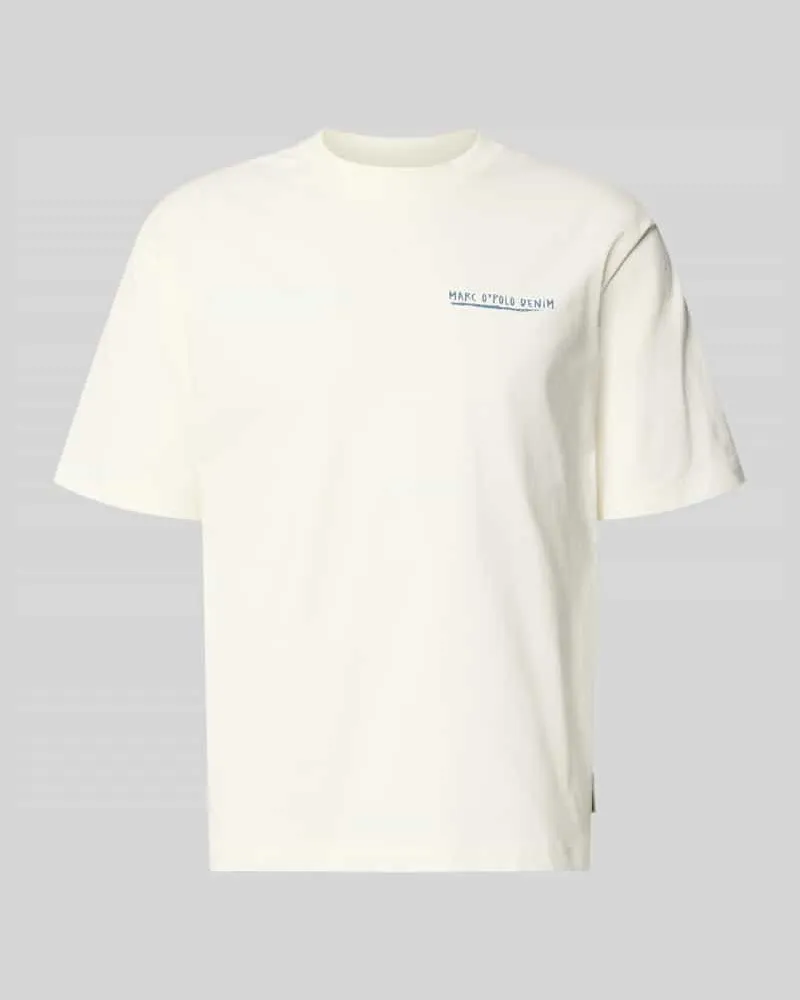 Marc O'Polo Relaxed Fit T-Shirt aus reiner Baumwolle Weiss