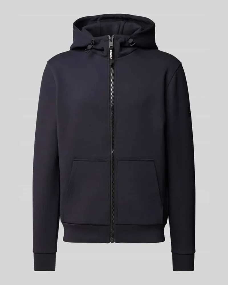 ECOALF Sweatjacke mit Logo-Stitching Marine