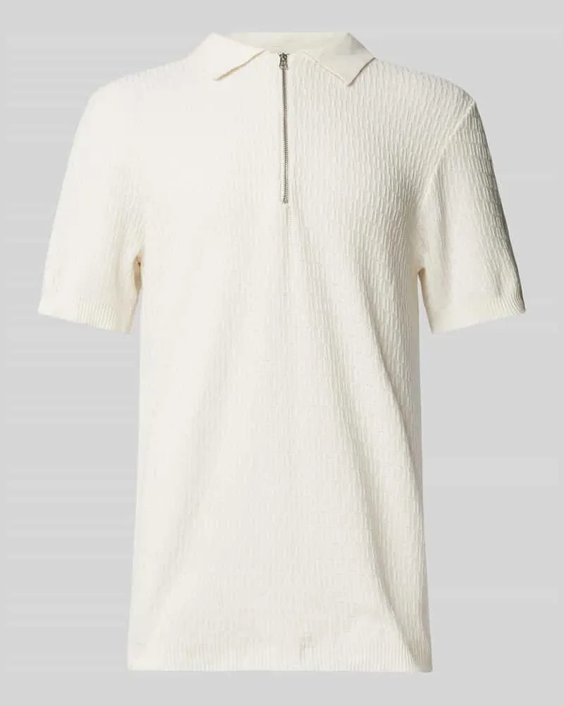 Casual Friday Poloshirt mit kurzem Reißverschluss Modell 'JOE 