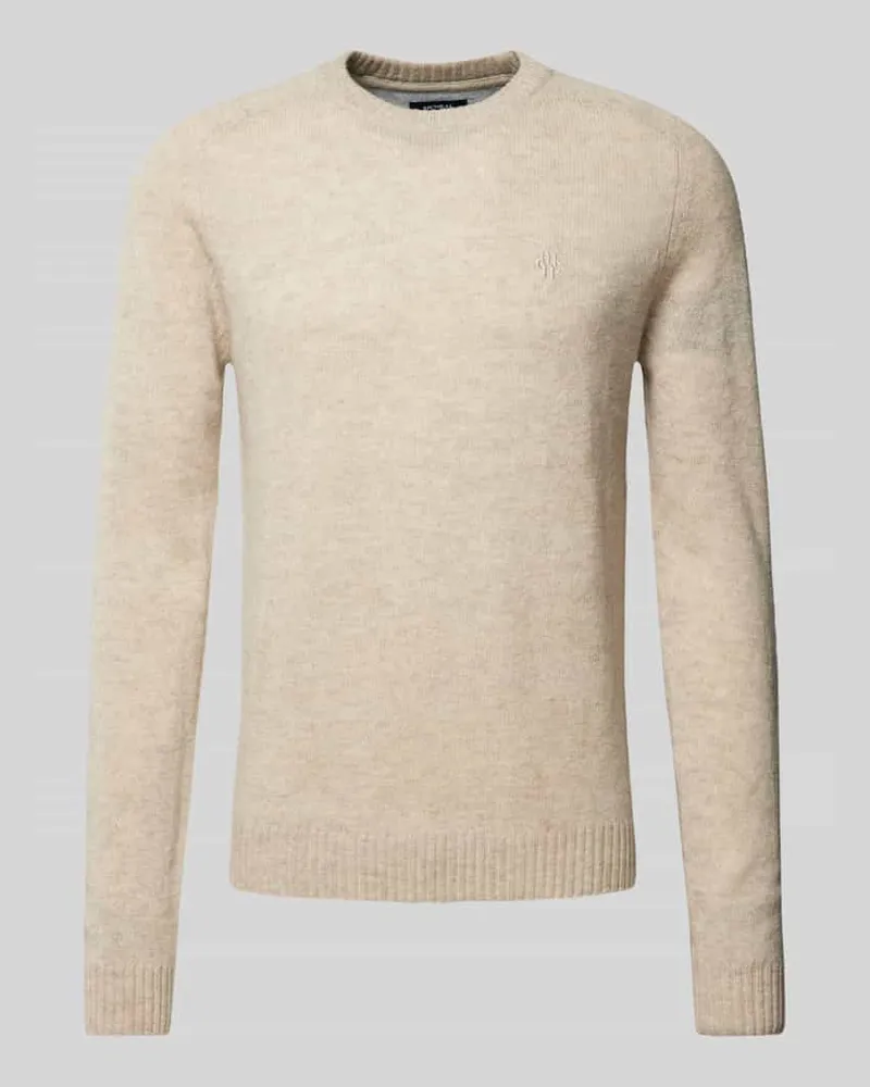 McNeal Wollpullover mit Label-Stitching Kitt