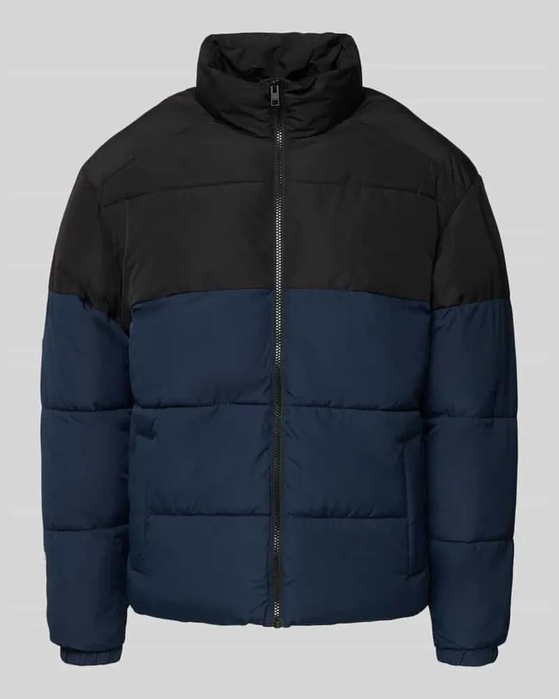 Jack & Jones Steppjacke mit Stehkragen Modell 'MAZE Marine