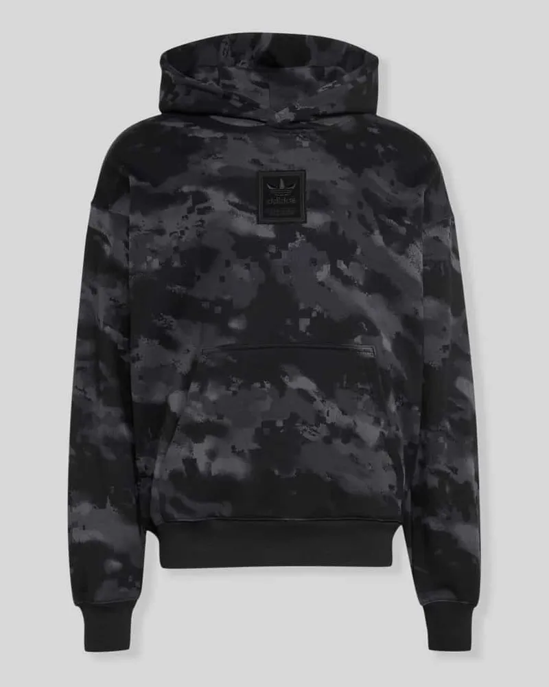 adidas Relaxed Fit Sweatjacke aus reiner Baumwolle Black