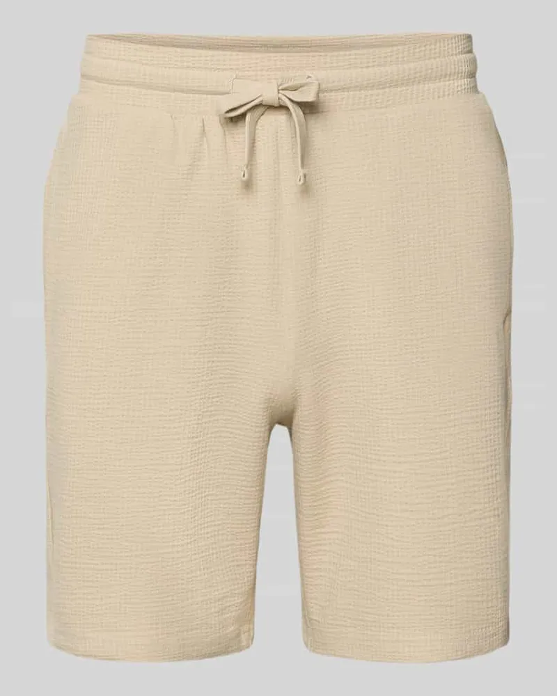 Only & Sons Loose Fit Sweatshorts aus Bio-Baumwoll-Mix Modell 'KIAN Beige