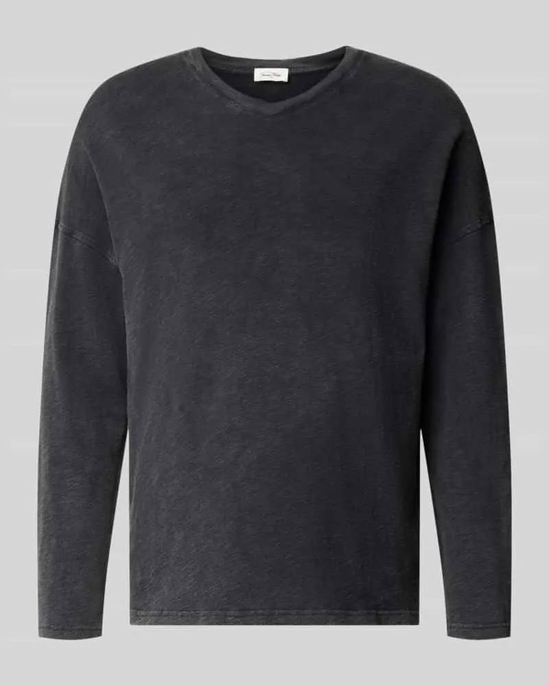 American Vintage Longsleeve mit überschnittenen Schultern Modell 'SONOMA Anthrazit