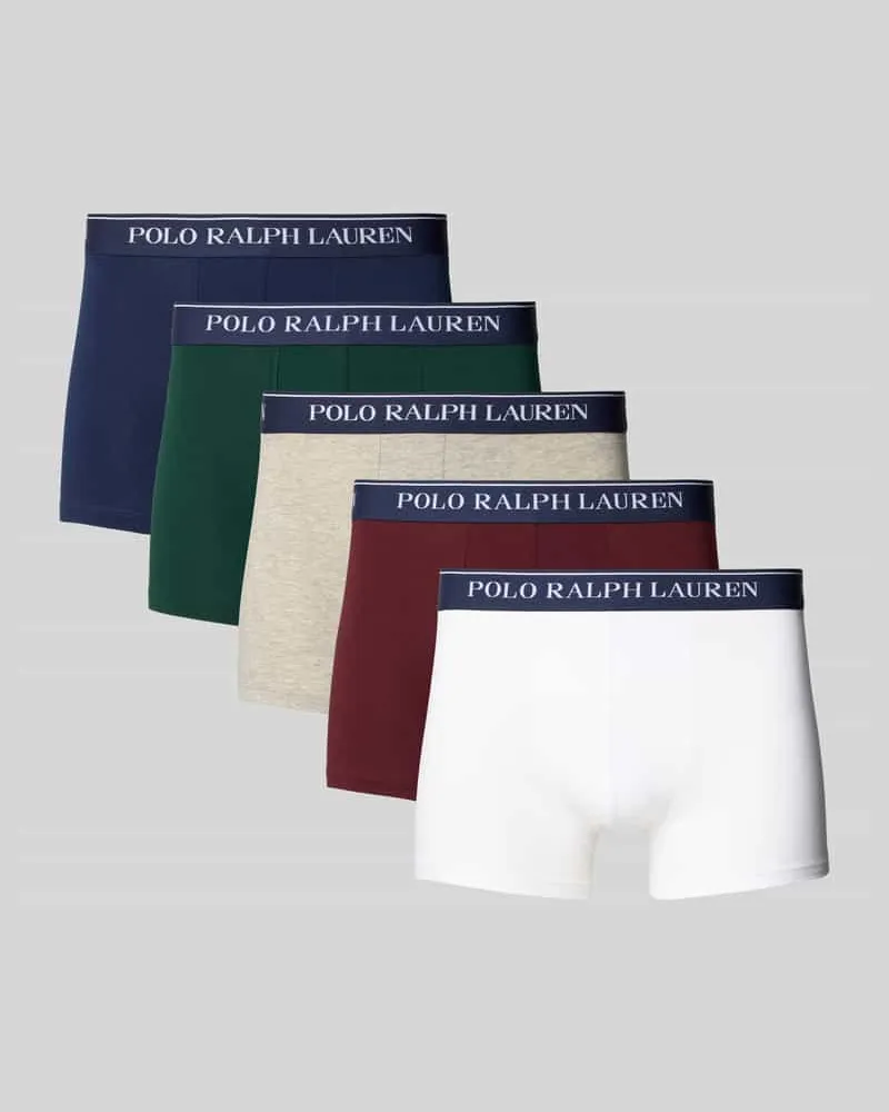 Ralph Lauren Trunks mit elastischem Logo-Bund im 5er-Pack 