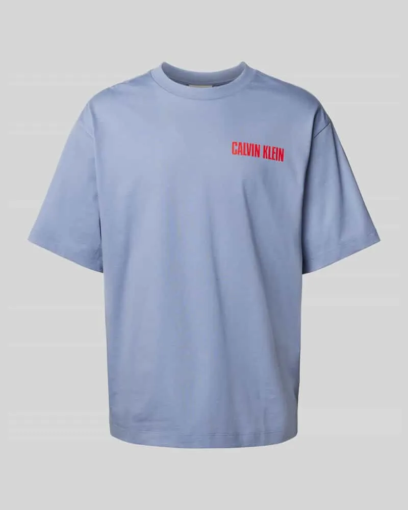 Calvin Klein Oversized T-Shirt mit Label-Print 