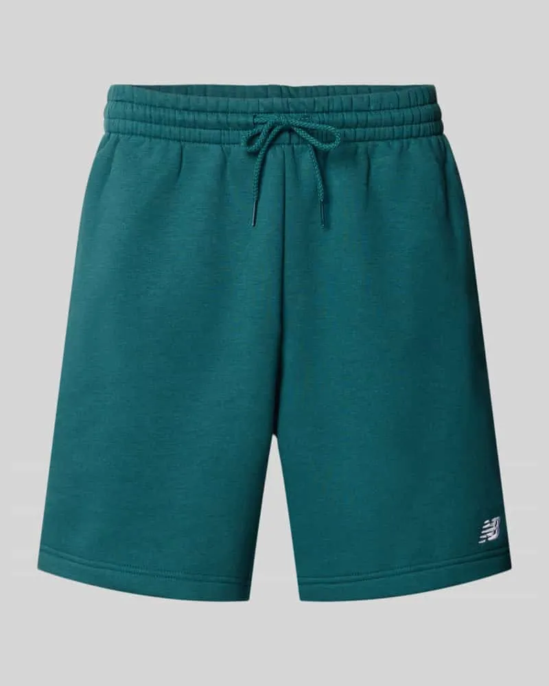 New Balance Relaxed Fit Shorts mit Logo-Stitching Dunkelgruen