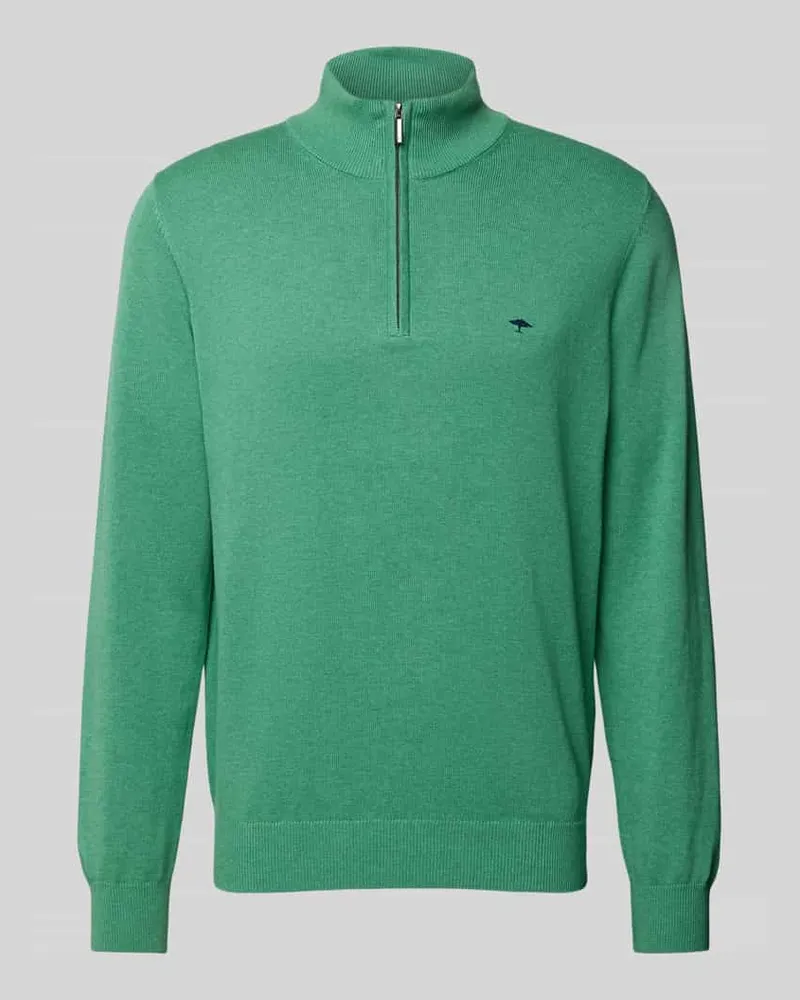 Fynch-Hatton Strickpullover mit Troyer-Kragen 