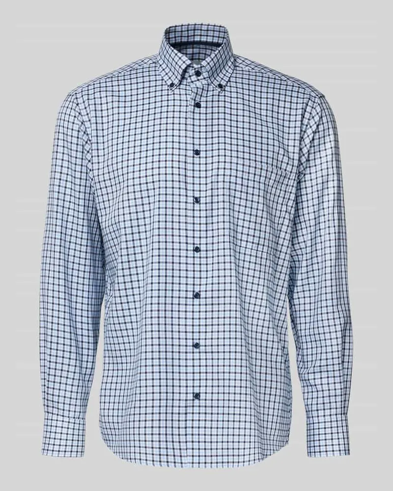 Eterna Comfort Fit Business-Hemd mit Button-Down-Kragen 
