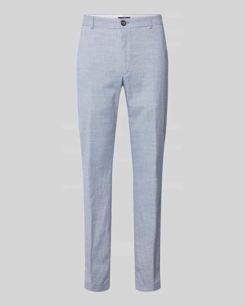 JOOP! Slim Fit Anzughose mit Woll- und Leinen-Anteil Modell 'Hank 