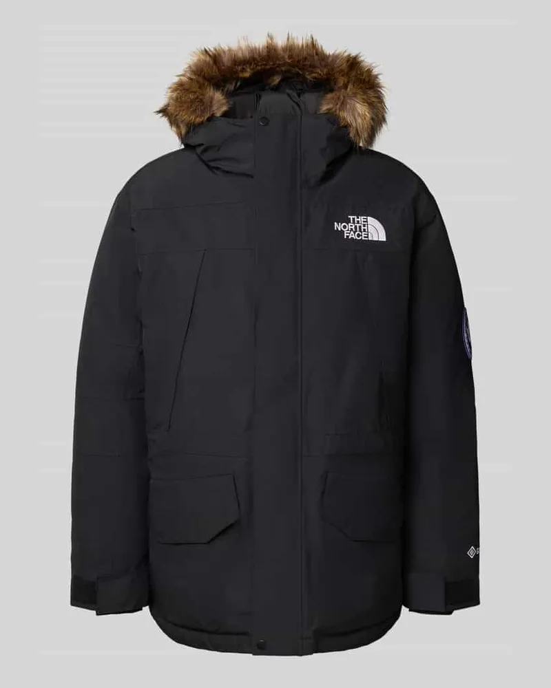 The North Face Parka mit Pattentaschen und verdecktem Reißverschluss Black