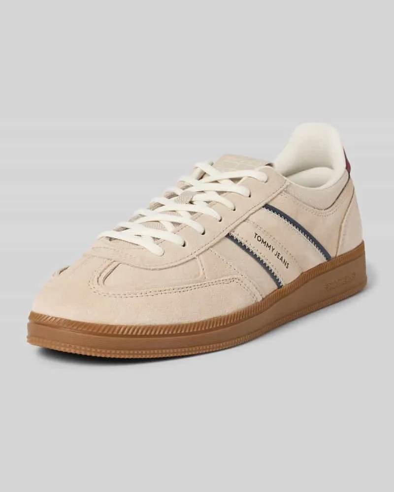 Tommy Hilfiger Low Top Sneaker aus echtem Leder Sand