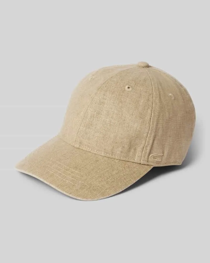 Camel Active Leinenbasecap mit Logo-Stitching 