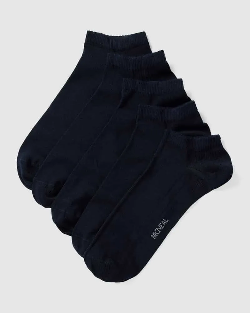 McNeal Sneakersocken mit Stretch-Anteil im 5er-Pack 