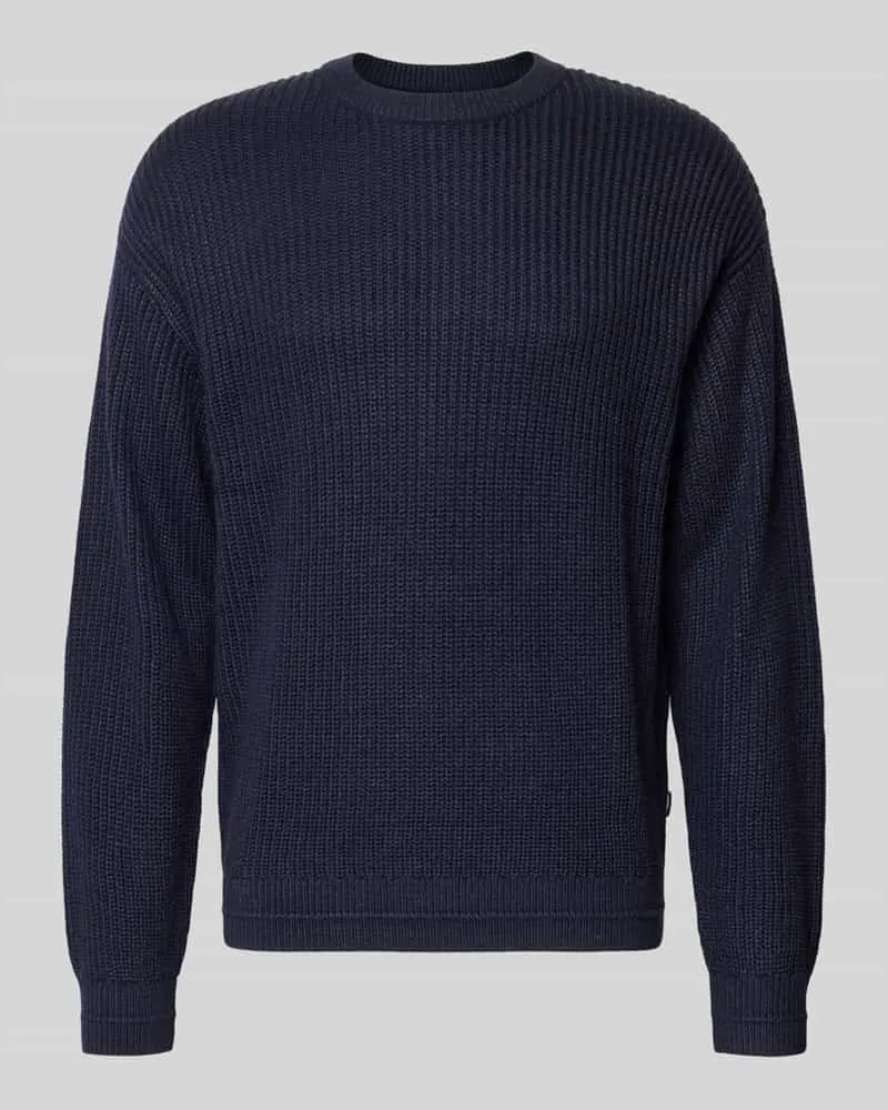 Jack & Jones Strickpullover mit Rundhalsausschnitt Modell 'KAITO Marine