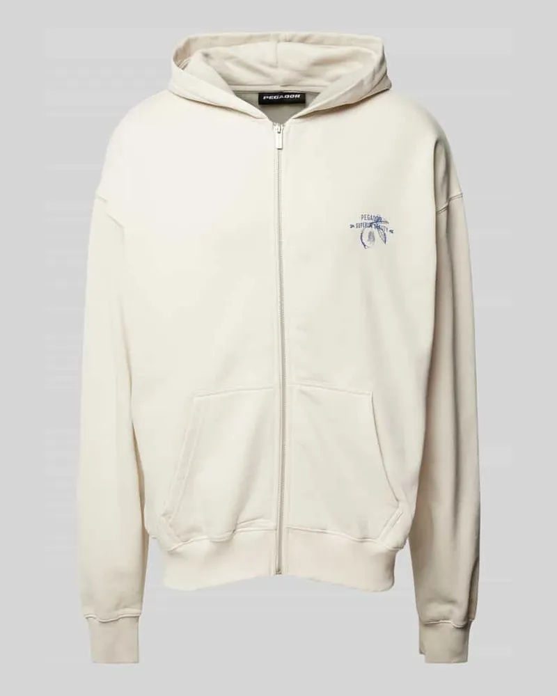 PEGADOR Oversized Sweatjacke mit Kapuze Modell 'GORET 