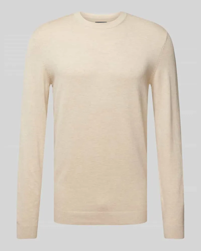 McNeal Strickpullover mit Rundhalsausschnitt Beige