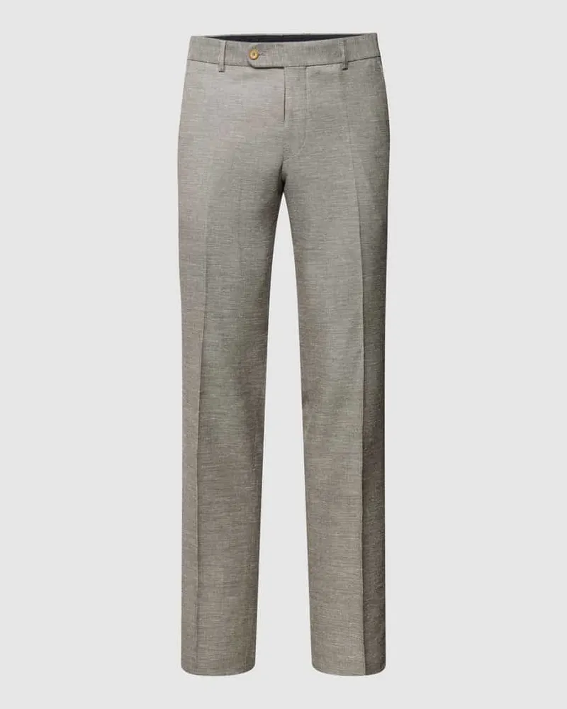 Atelier Torino Regular Fit Stoffhose mit Leinen-Anteil Modell 'Cane 