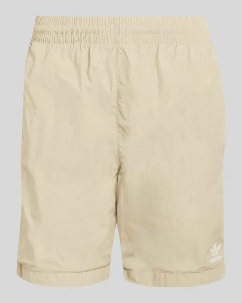 adidas Shorts mit Logo Stitching aus reiner Baumwolle Beige