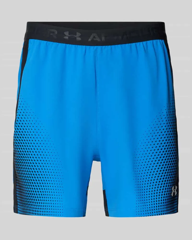 Under Armour Regular Fit Shorts mit Logo-Detail Rauchblau
