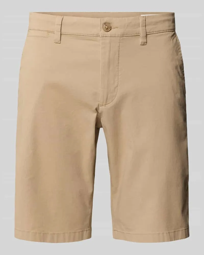 S.Oliver Regular Fit Chinoshorts aus Baumwoll-Stretch Modell 'PHOENIX Beige
