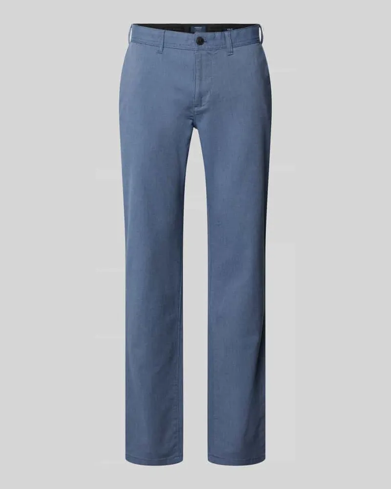 McNeal Kleingemusterte Hose mit Gesäßtaschen Dunkelblau