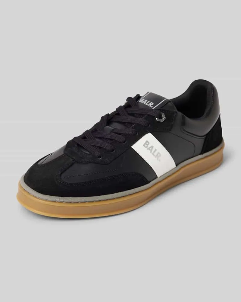 BALR. Sneaker mit Label-Print Modell 'London Classic Black