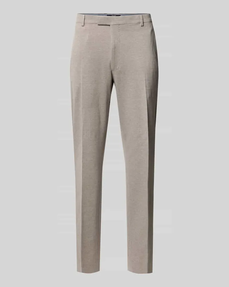 JOOP! Slim Fit Anzughose mit Bügelfalten Modell 'Brad Beige