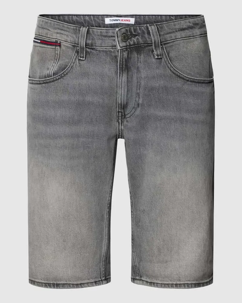 Tommy Hilfiger Jeansshorts mit Label-Details Modell 'RONNIE Mittelgrau