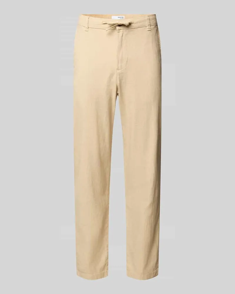 Selected Homme Slim Tapered Fit Hose mit Leinen-Anteil Modell 'BRODY 
