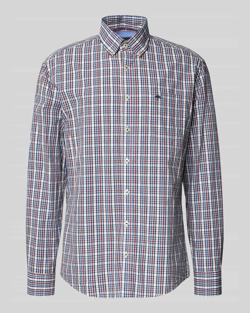 Fynch-Hatton Regular Fit Freizeithemd mit Button-Down-Kragen 