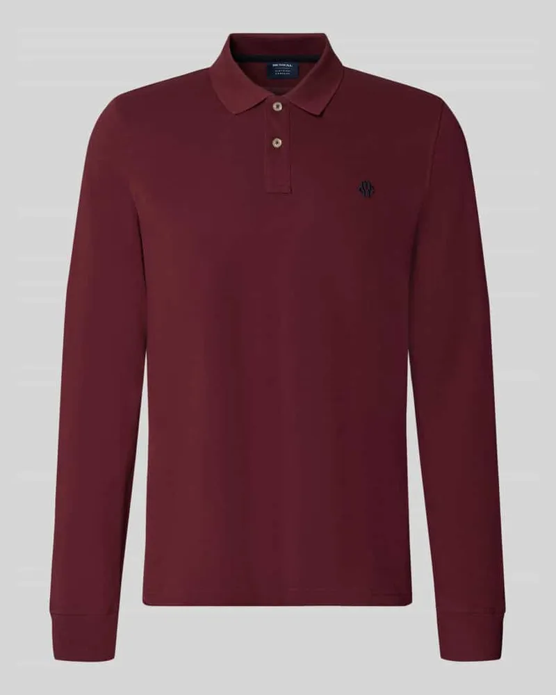 McNeal Regular Fit Poloshirt aus reiner Baumwolle Dunkelrot
