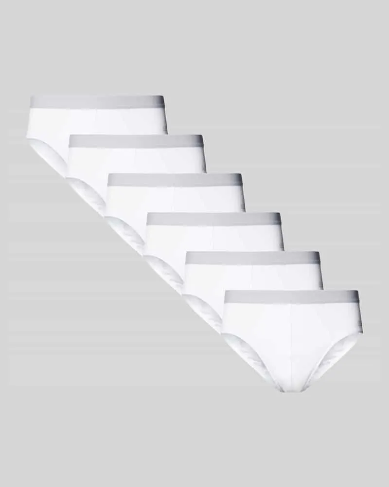 Sloggi Slip mit elastischem Bund Weiss