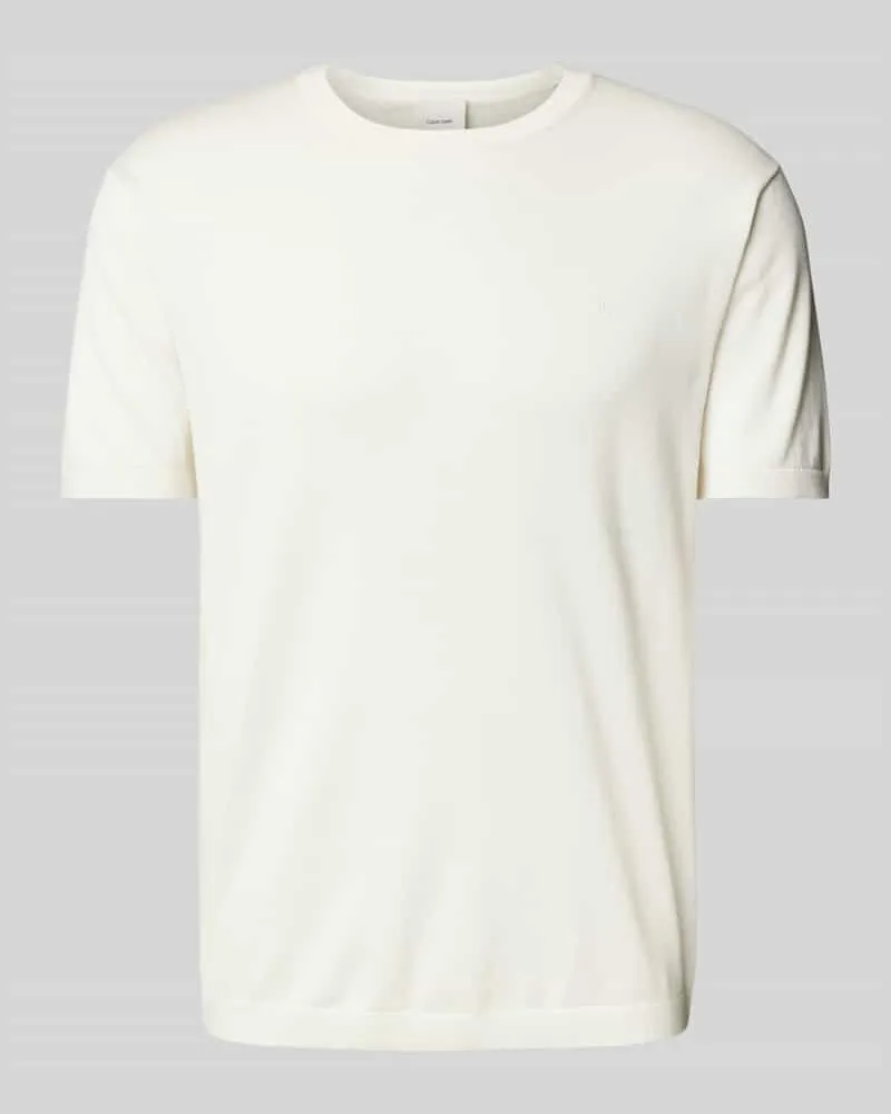 Calvin Klein T-Shirt mit Rundhalsausschnitt Beige