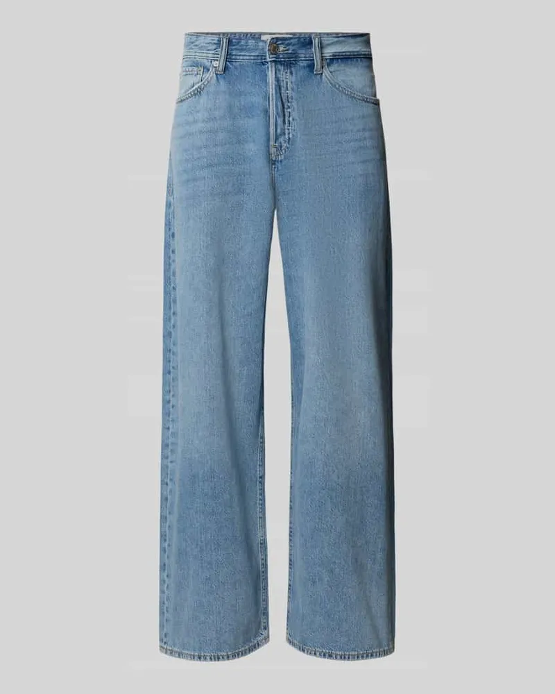 Jack & Jones Loose Fit Jeans im 5-Pocket-Design Modell 'DAVE Hellblau