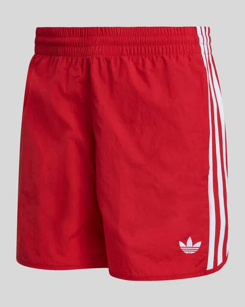 adidas Regular Fit Trainingsshorts mit Logo-Applikation Rot