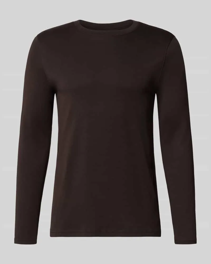 McNeal Longsleeve mit Rundhalsausschnitt Schoko