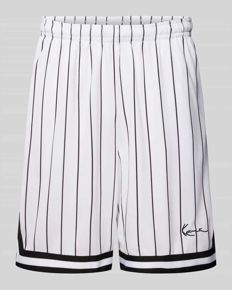 Karl Kani Loose Fit Shorts mit Label-Stitching 