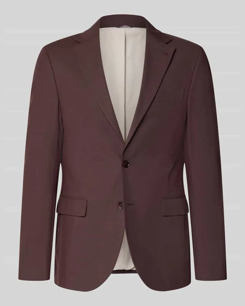 McNeal Slim Fit Sakko mit Viskose-Anteil Dunkelrot