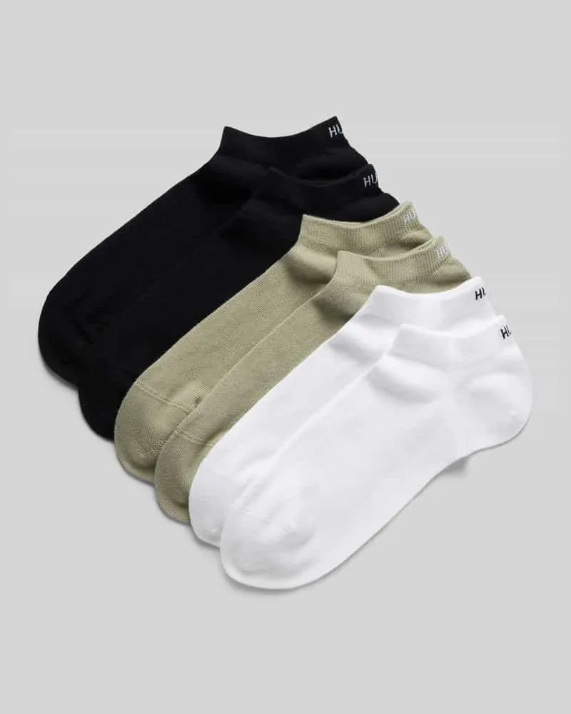 HUGO BOSS Sneaker-Socken aus Baumwoll-Mix im 6er-Pack Modell 'AS UNI CC Khaki