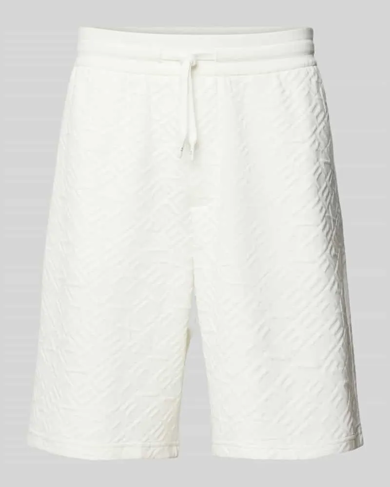 Armani Exchange Regular Fit Sweatshorts mit Label-Print und Viskose-Anteil 