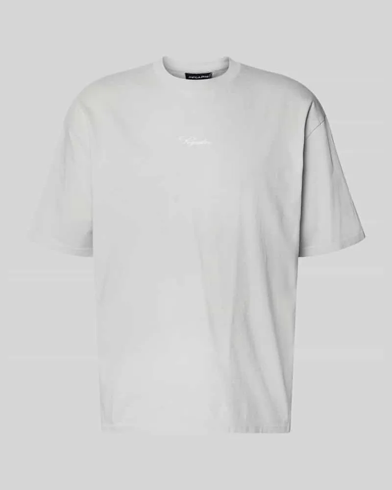 PEGADOR Oversized T-Shirt mit 1/2-Arm Modell 'Towson Hellgrau