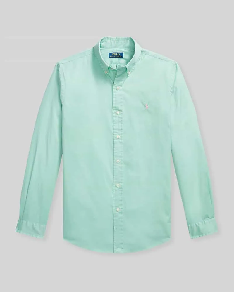 Ralph Lauren Regular Fit Freizeithemd aus reiner Baumwolle Hellgruen
