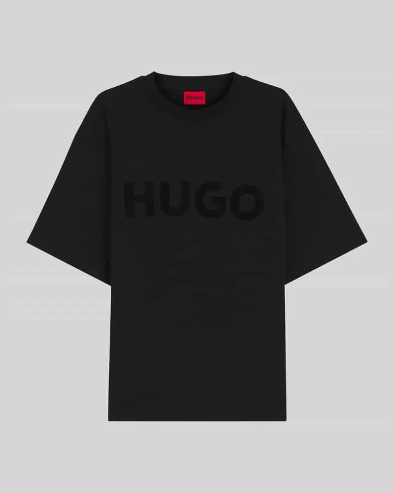 HUGO BOSS Oversized T-Shirt aus reiner Baumwolle Modell 'DINKEE Black
