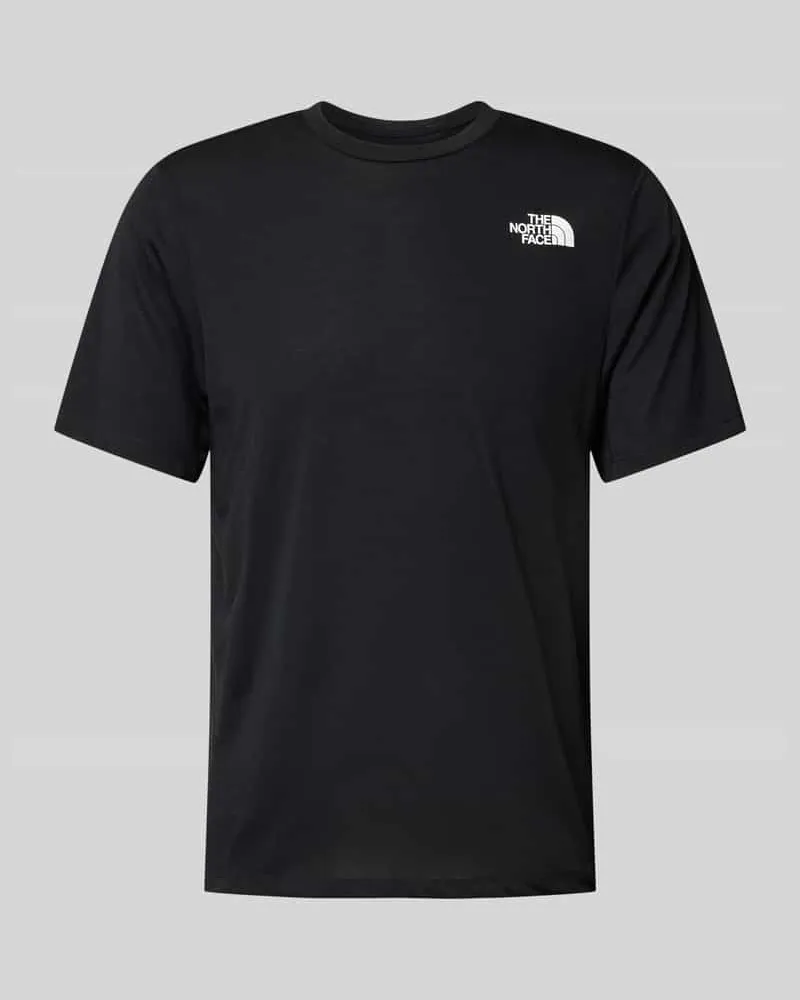 The North Face T-Shirt mit Label-Print Black