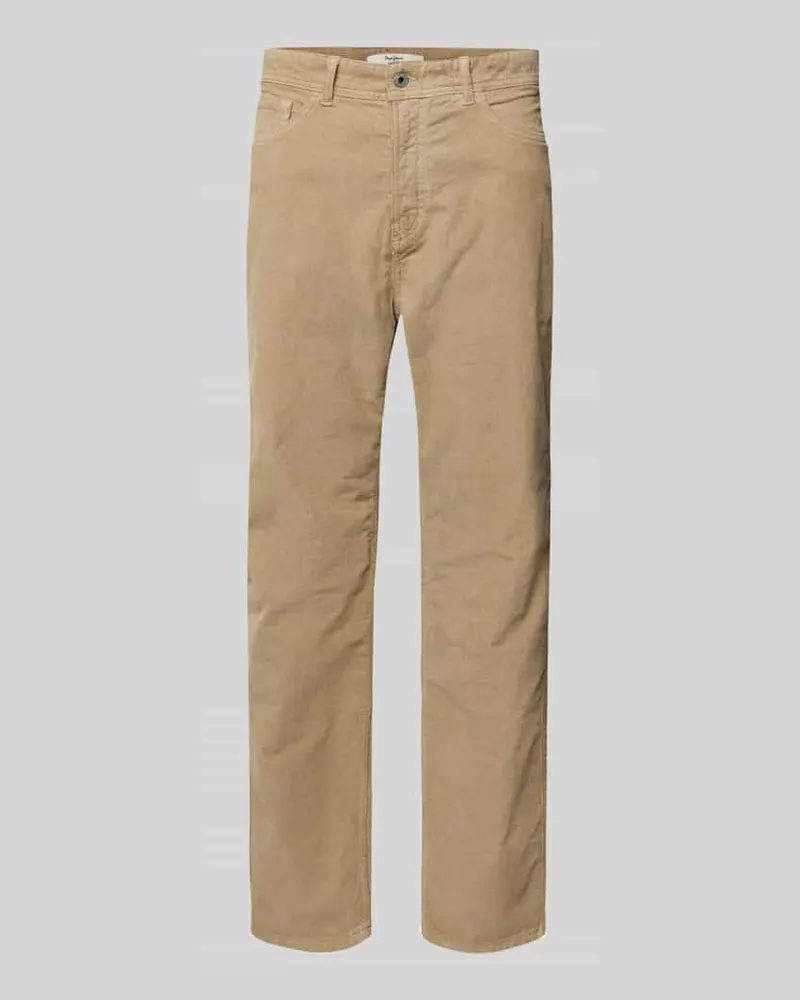 Pepe Jeans Slim Fit Cordhose aus Baumwoll-Mix Camel